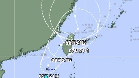 準丹娜絲登陸位上修！日氣象廳估從這入台