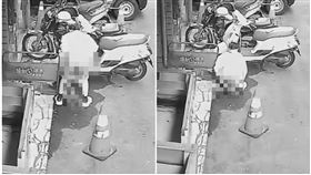 馬尾妹路邊大便。