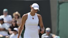 ▲澳網女單冠軍基斯（Madison Keys）4日在溫網女單第3輪意外爆冷出局。（圖／美聯社／達志影像）