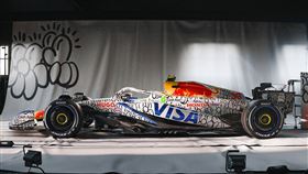▲Racing Bulls F1與時尚品牌HUGO推出英國站塗裝。（翻攝RedBull網站）