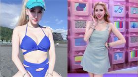 台俄混血藝人若熙娘娘有這精緻五官與火辣身材。（圖／翻攝自djrara0626 IG）