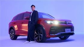 ▲李洋與愛車The all-new Tiguan。（Volkswagen提供）
