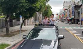 ▲蔣萬安今天到新竹陪高虹安車掃。（圖／翻攝自高虹安臉書）