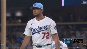 ▲道奇被太空人「開魯閣」，洛哈斯（Miguel Rojas）上場吃局數。（圖／翻攝自MLB官網）
