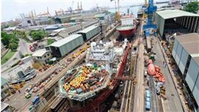 馬薩岡造船廠（Mazagon Dock Shipbuilders）收購斯里蘭卡可倫坡造船廠51%股權。（圖／翻攝自馬薩岡造船廠X帳號）
