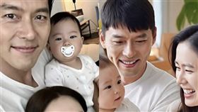 孫藝真、玄彬一家三口照瘋傳，為AI合成假照。（圖／翻攝自韓網）