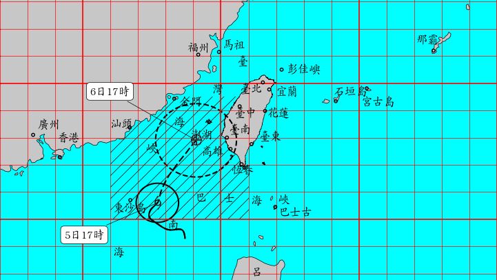 丹娜絲暴風圈擴大　氣象署估20:30發陸警