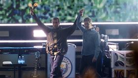 英國傳奇團體Oasis解散16年後終於破冰復出。（圖／美聯社／達志影像）