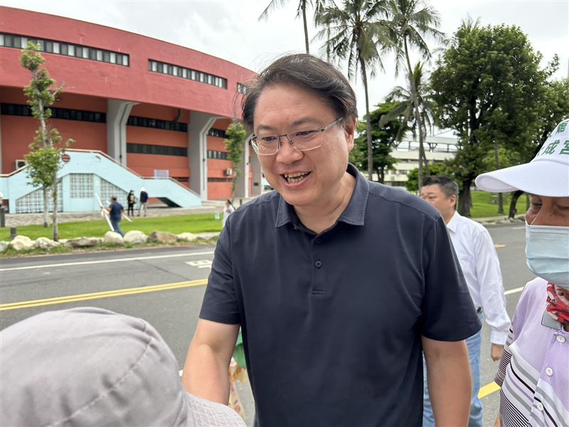 民進黨秘書長林右昌出席「護國大遶境」台東場。（圖／讀者提供）