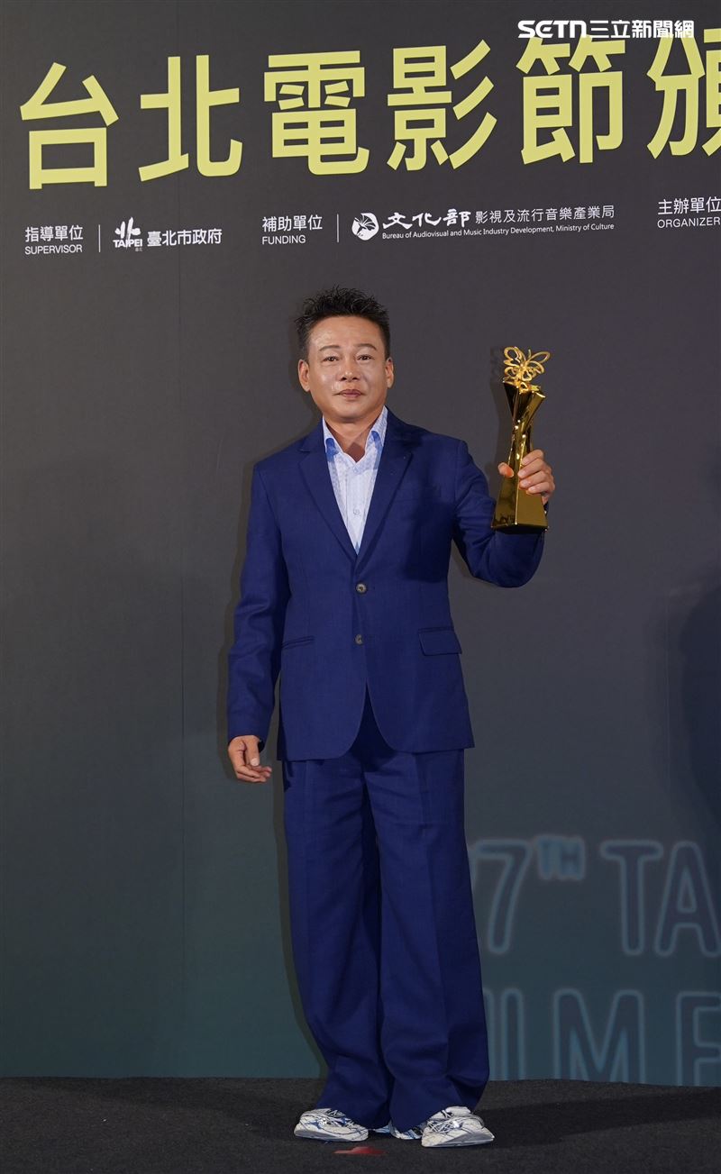 李康生奪北影最佳男配角。（圖／記者趙于瑩攝影）