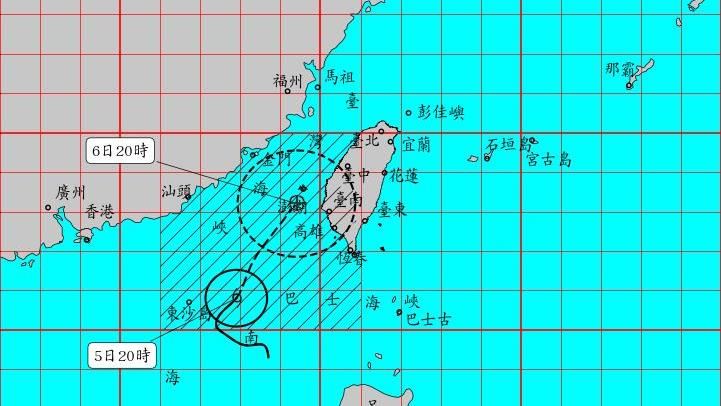 新／氣象署「海上陸上颱風警報」發布了