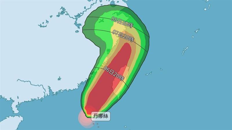週一颱風假？北北桃暴風圈侵襲率破8成