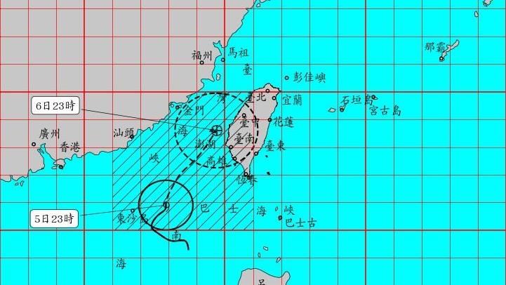 丹娜絲颱風緩慢北上！7縣市列警戒區