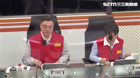 ▲卓榮泰在中央災害應變中心（圖／翻攝畫面）