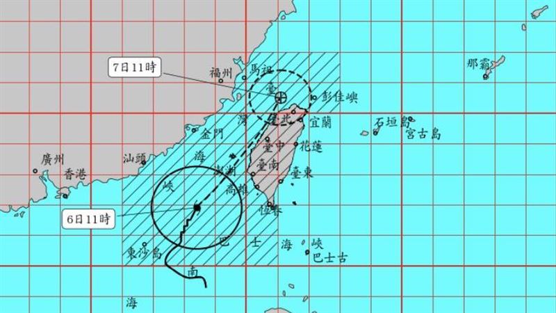 新／丹娜絲轉中颱！最新陸警範圍出爐