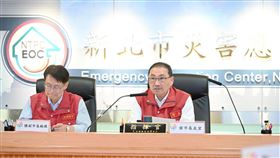 ▲侯友宜出席「丹娜絲颱風新北市災害應變中心工作會報」。（圖／新北市府提供） 