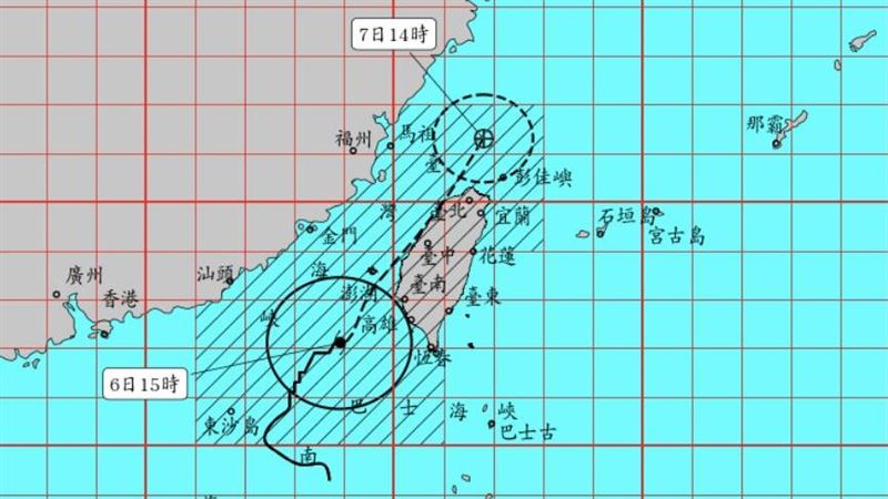 新／丹娜絲觸陸了　暴風圈直闖南高屏