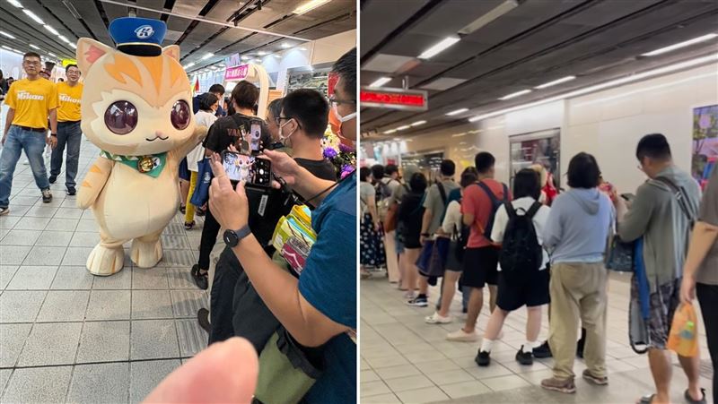 高捷「樋口飯糰」開幕！颱風天人潮畫面曝