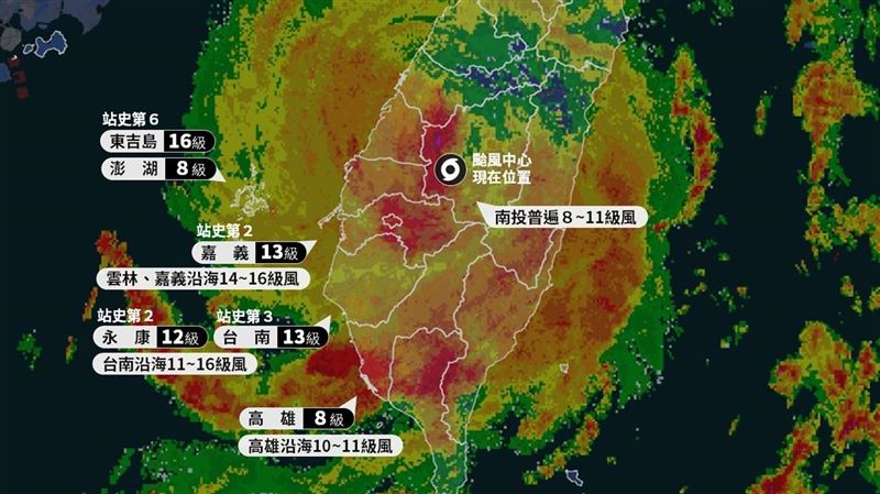 不想活了？丹娜絲直撞中央山脈3地風雨襲