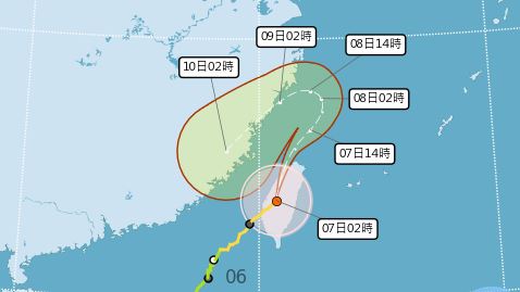 丹娜絲午後遠離　專家：明陷大範圍低壓帶