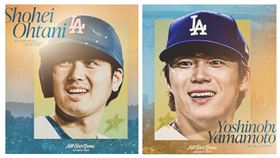  ▲大谷翔平和山本由伸生涯首度在明星賽合體。（圖／翻攝自道奇 X）