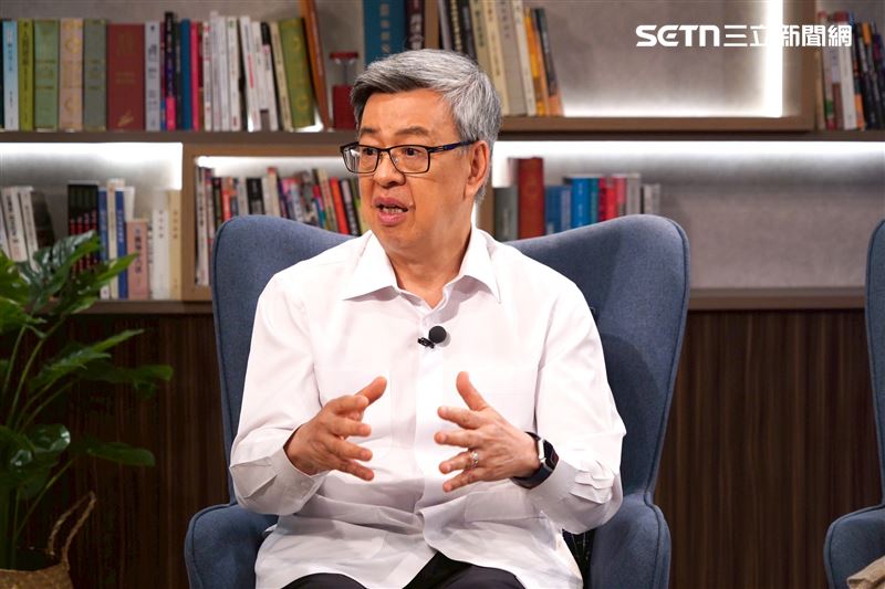 對於立委去中國見王滬寧一事，陳建仁直言「感覺很悲哀」，「世界都肯定台灣的時候，不需要卑躬屈膝做這種事」。（圖／記者趙于瑩攝影）