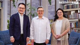 ▲前副總統陳建仁與女兒陳怡如，接受鄭弘儀話時代人物節目專訪（圖／記者趙于瑩攝影）