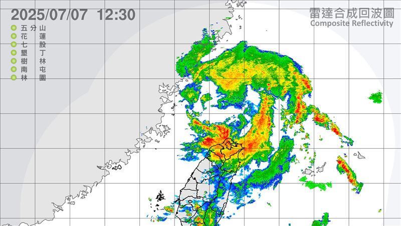 新／颱風環流雨炸全台！15縣市豪大雨特報