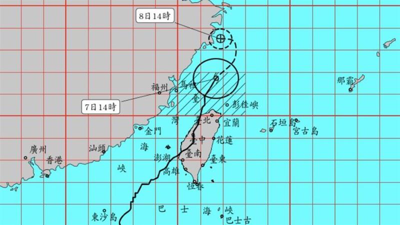 丹娜絲北上逐漸減弱 最快17:30解除海警