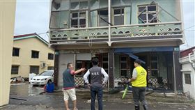 ▲郭國文與林俊憲團隊到台南勘災（圖／郭國文國會辦公室提供） 