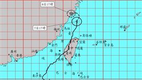 丹娜絲海警解除（圖／氣象署）