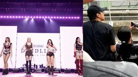 ▲鄧超、孫儷一家四口現身BLACKPINK演唱會。（圖／翻攝自微博）