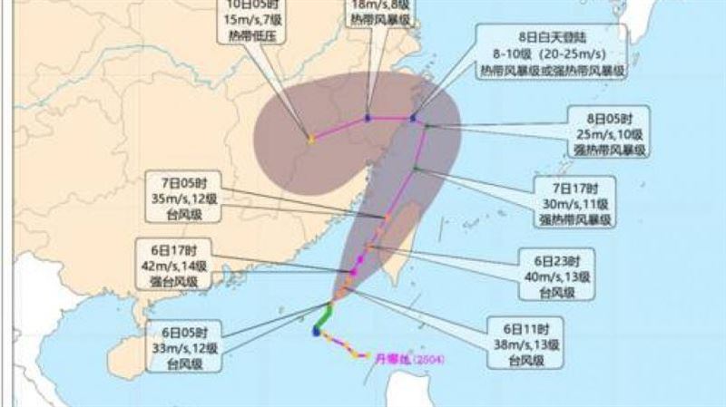 丹娜絲路徑「Z字型」!專家:恐兩度登陸