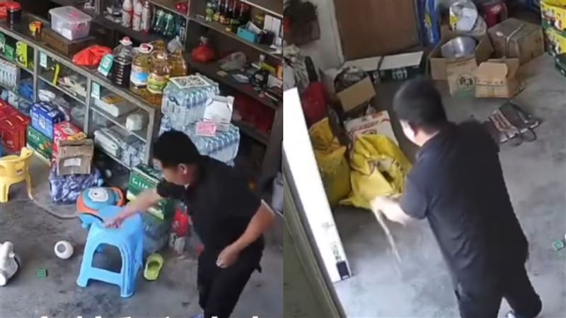 他徒手抓蛇「甩大風車」！結果被咬了