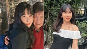 仙塔律師（右圖，翻攝自臉書）和富商（左圖右，讀者提供）的合照流出，富商親暱摟著她的背。