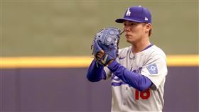 ▲山本由伸先發0.2局退場。（圖／美聯社／達志影像）