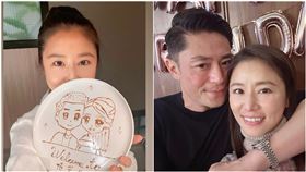 林心如、霍建華。（圖／翻攝自臉書）