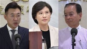 ▲江啟臣鄭麗君賴士葆。（組合圖／翻攝畫面）