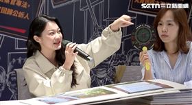 ▲「山除薇害」發言人阿美（左）、陸戰隊長卡羅說明狙擊扇。（圖／翻攝畫面）