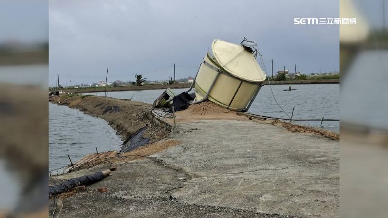 白米村成孤島　家沒了、魚塭損失近百萬