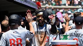 ▲雙城外野手巴克斯頓（Byron Buxton）宣布參加全壘打大賽。（圖／美聯社／達志影像）