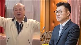 江啟臣、父親江海泉。（圖／翻攝自江啟臣臉書、江啟臣YT）