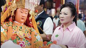 白冰冰前往白沙屯媽祖廟拜拜拍MV。（圖／長興影視提供）