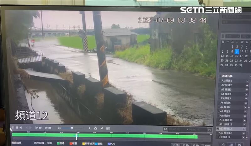 看護踩「絕命積水」畫面曝光！噴飛摔溝亡