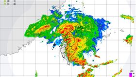 氣象署在15:05發布豪雨特報。（圖／翻攝自氣象署）