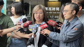 ▲民進黨立委陳培瑜出席中常會前受訪。（圖／記者劉秀敏攝影）