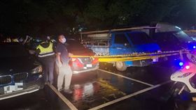 新北,板橋,新北市立殯儀館,停車場。（圖／翻攝畫面）　