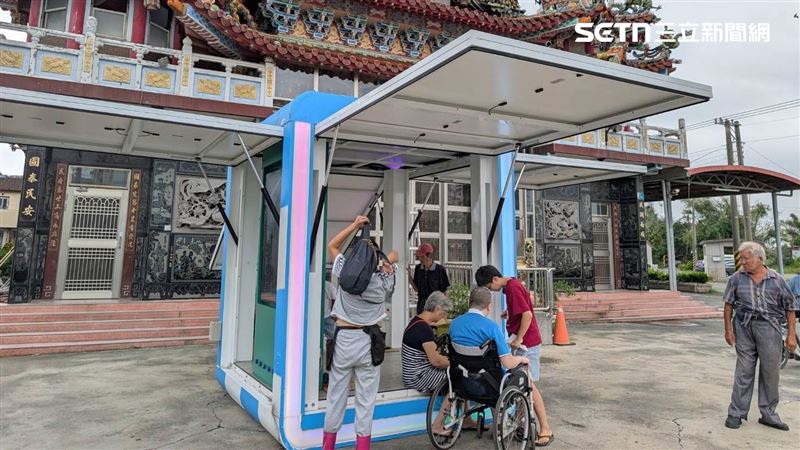 災區輪椅兒抽痰險沒電　太陽光儲抵達救命