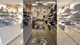 水淹彰化！伊朗老闆鎮店骨董地毯泡水報銷（圖／翻攝畫面）