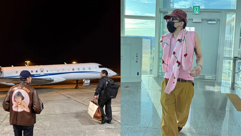 GD來台私人飛機內裝曝　韓粉出動卡車示威